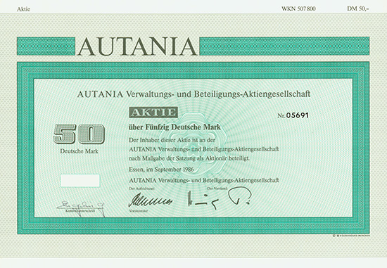 AUTANIA Verwaltungs- und Beteiligungs-AG