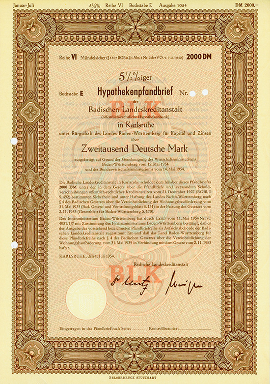 Badische Landeskreditanstalt (Öffentlich-Rechtliche Hypothekenbank)