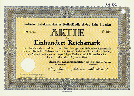Badische Tabakmanufaktur Roth-Händle AG