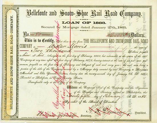 Bellefonte and Snow-Shoe Rail Road Company