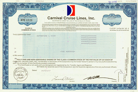 Carnival Cruise Lines, Inc.