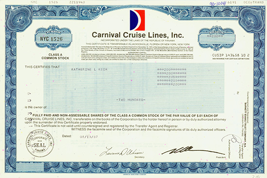 Carnival Cruise Lines, Inc.