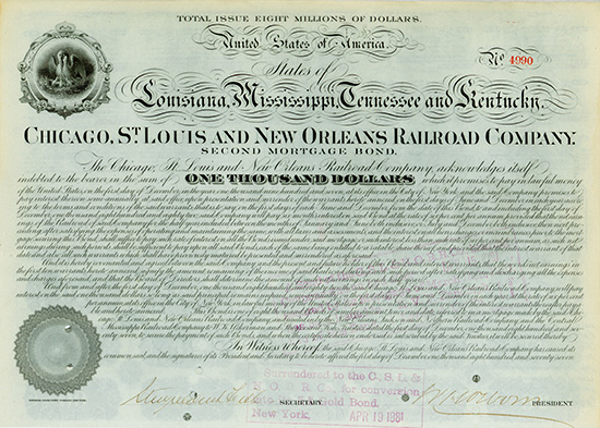 Chicago, St. Louis and New Orleans Railroad Company