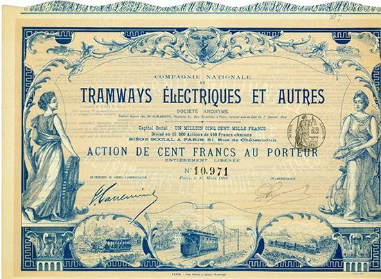 Compagnie Nationale de Tramways Electriques et Autres Societe Anonyme