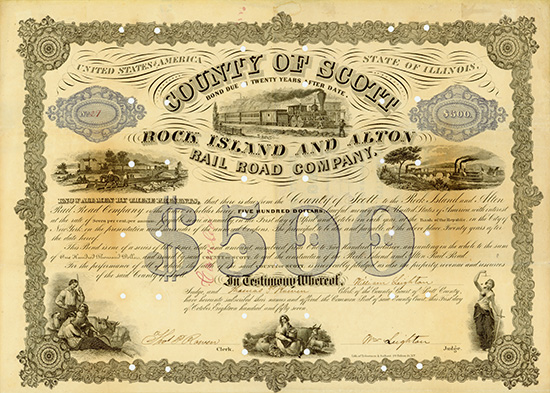 County of Scott in aid of Rock Island and Alton Rail Road Company