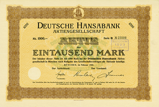 Deutsche Hansabank AG