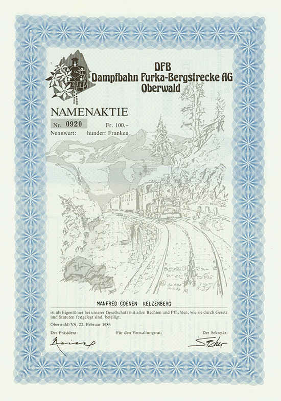 DFB Dampfbahn Furka-Bergstrecke AG 