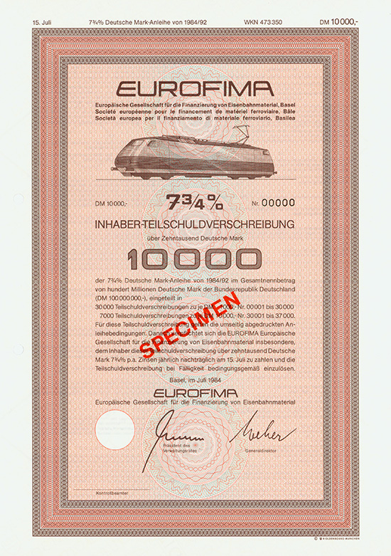 Eurofima - Europäische Gesellschaft für die Finanzierung von Eisenbahnmaterial