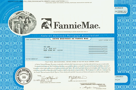 Fannie Mae - Federal National Mortgage Association