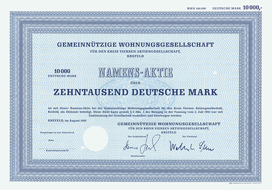 Gemeinnützige Wohnungsgesellschaft für den Landkreis Kempen-Krefeld, AG