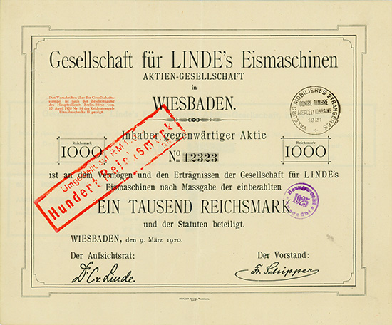 Gesellschaft für LINDE's Eismaschinen