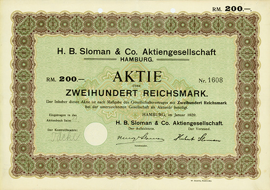 H. B. Sloman & Co. AG