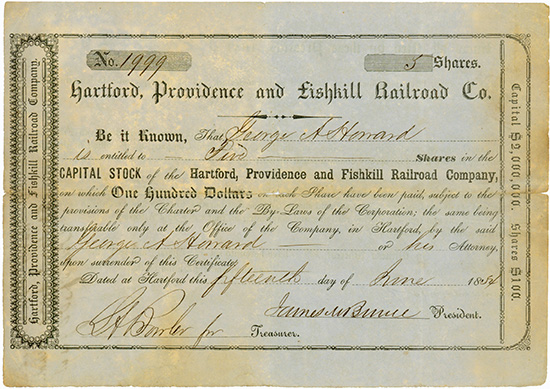 Hardford, Providence and Fishkill Railroad Company