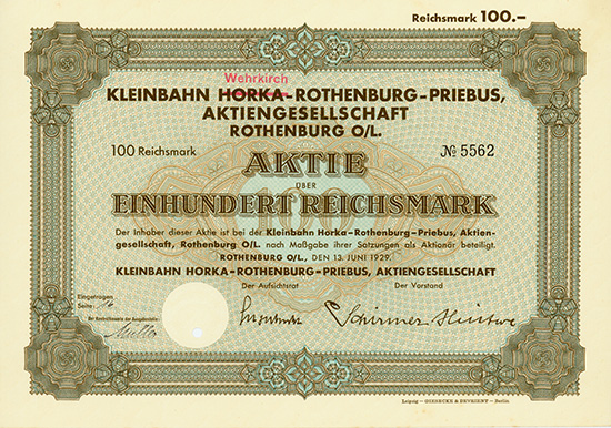 Kleinbahn Horka-Rothenburg-Priebus AG
