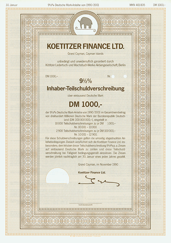 Koetitzer Finance Ltd.