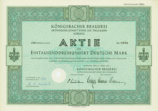 Königsbacher Brauerei AG vorm. Jos. Thillmann
