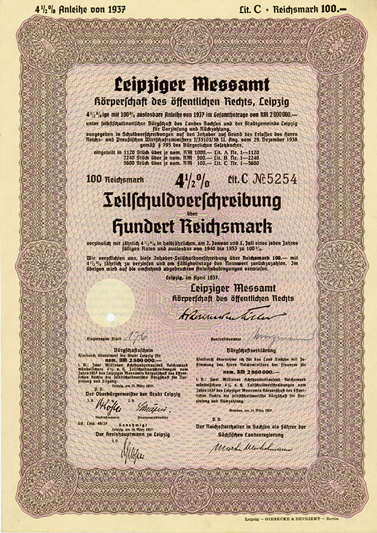 Leipziger Messamt, Körperschaft des öffentlichen Rechts