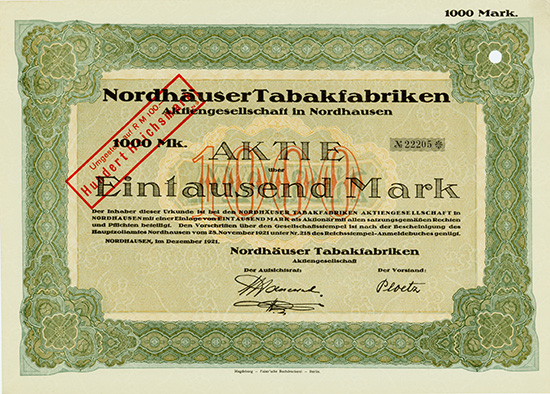 Nordhäuser Tabakfabriken AG