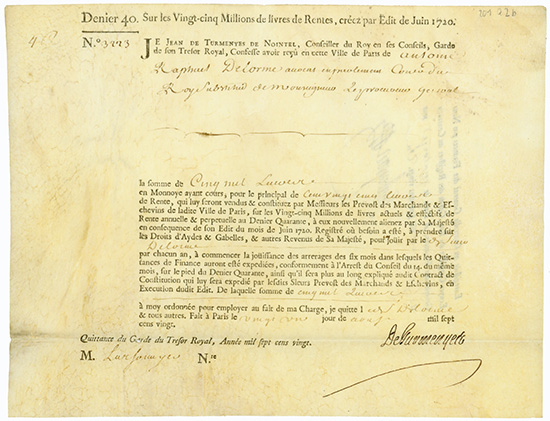 Rente Viagere - Edit de Juin 1720