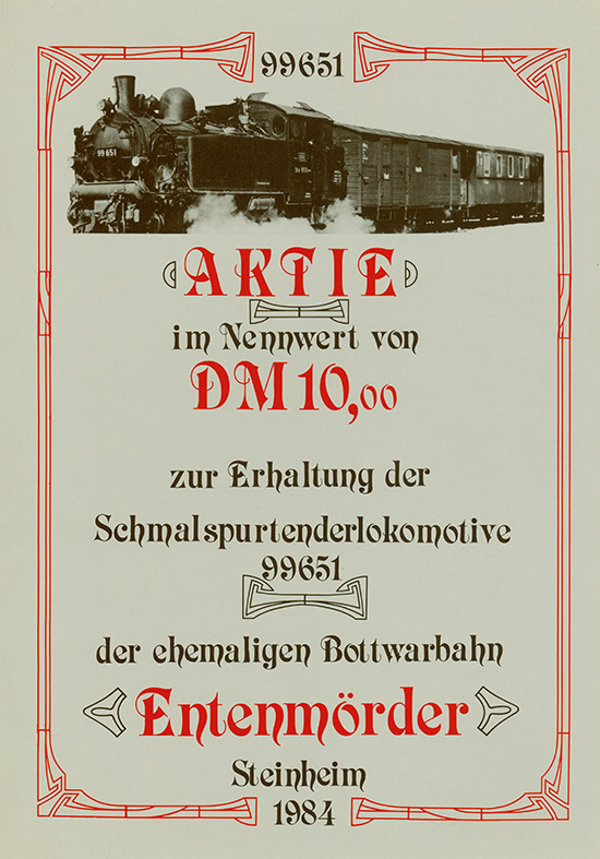 Schmalspurtenderlokomotive Entenmörder