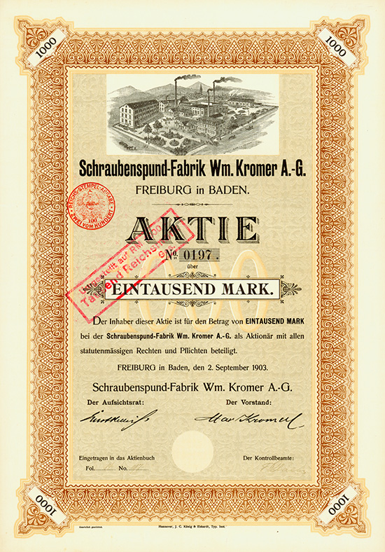 Schraubenspund-Fabrik Wm. Kromer AG