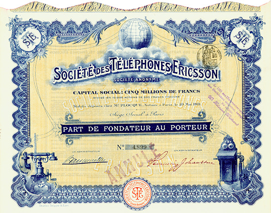 Societe des Telephones Ericsson S.A.