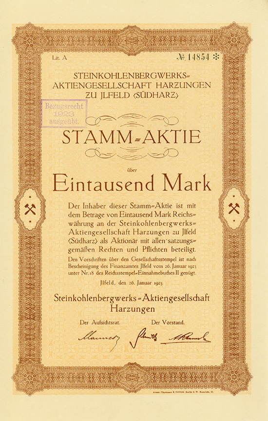 Steinkohlenbergwerks-Aktiengesellschaft Harzungen