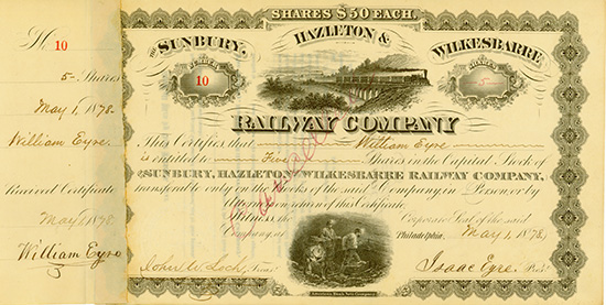 Sunbury, Hazleton & Wilkesbarre Railway Company