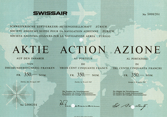 Swissair Schweizerische Luftverkehr-AG