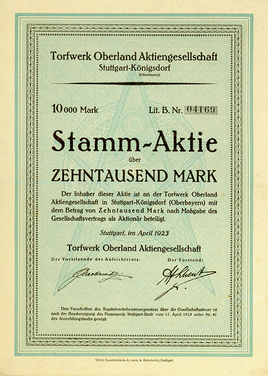 Torfwerk Oberland AG