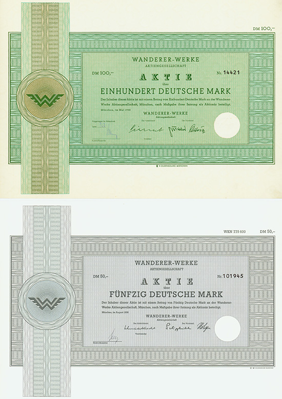 Wanderer-Werke AG [2 Stück]