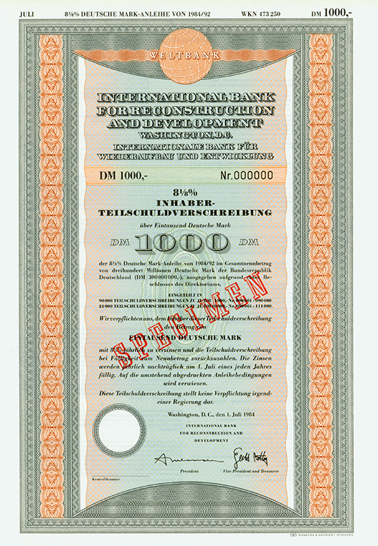 Weltbank / International Bank for Reconstruction and Development