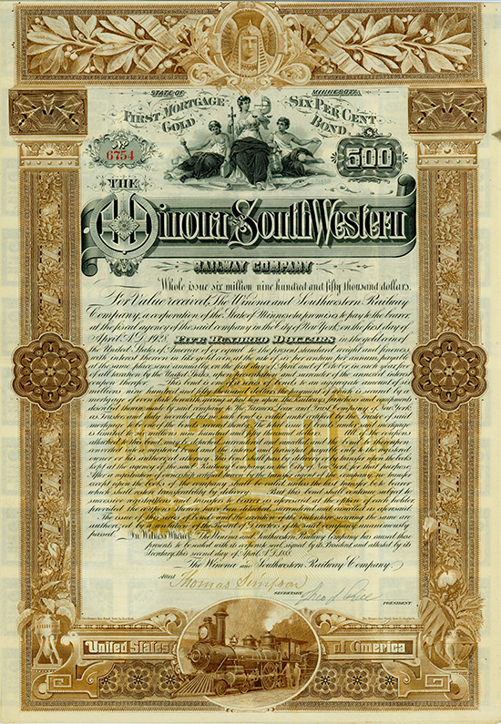 Winona and South Western Railway Company