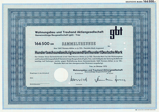Wohnungsbau und Treuhand AG Gemeinnützige Baugesellschaft (gbt)