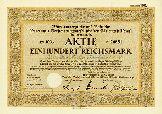 Württembergische und Badische Vereinigte Versicherungsgesellschaften AG