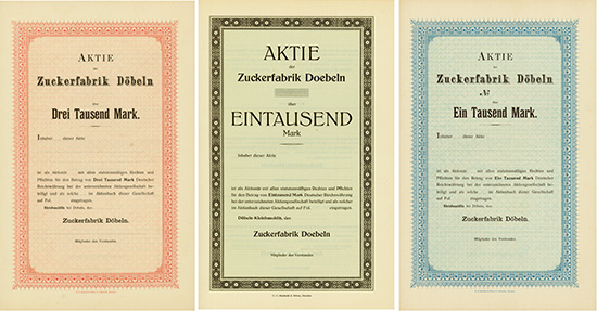 Zuckerfabrik Döbeln [3 Stück]