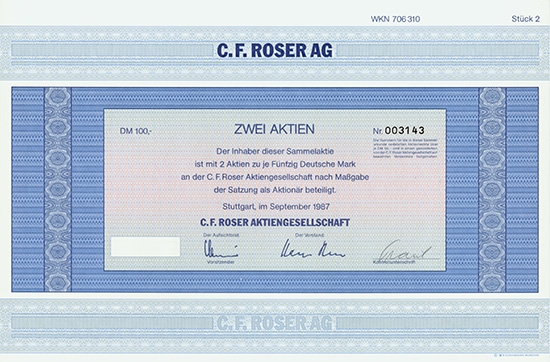 C. F. Roser AG