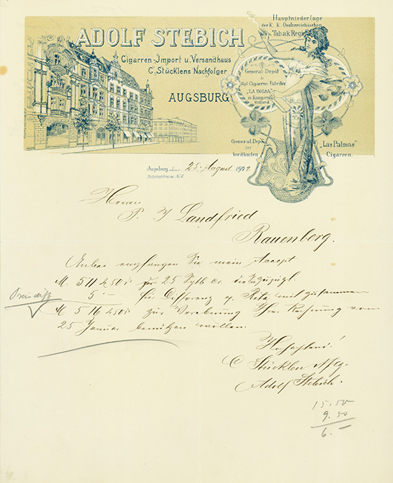 Adolf Stebich, Cigarren-Import u. Versandhaus C. Stücklens Nachfolger