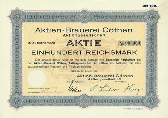Aktien-Brauerei Cöthen AG