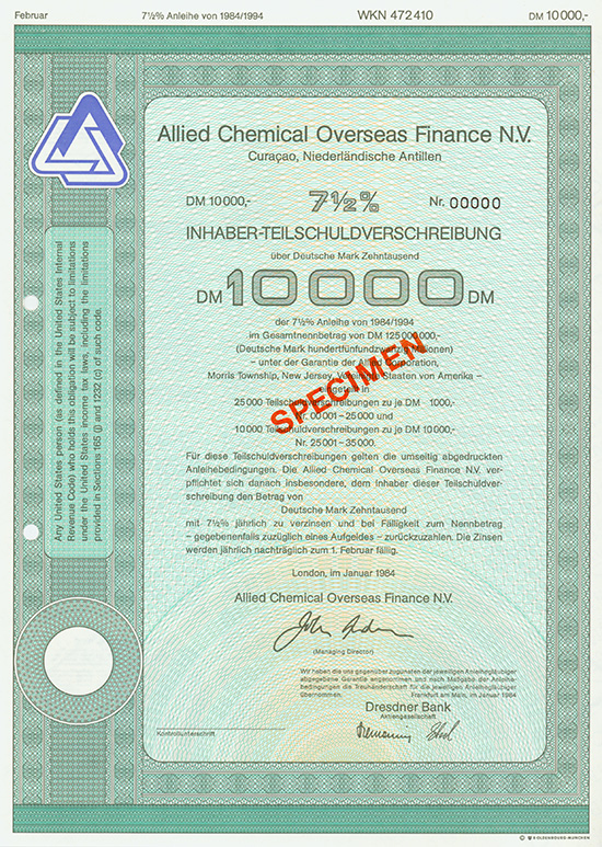 Allied Chemical Overseas Finance N.V.
