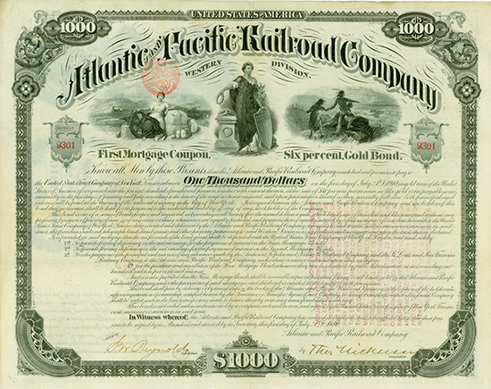 Atlantic and Pacific Railroad Company - Western Division