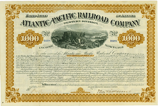 Atlantic and Pacific Railroad Company - Western Division
