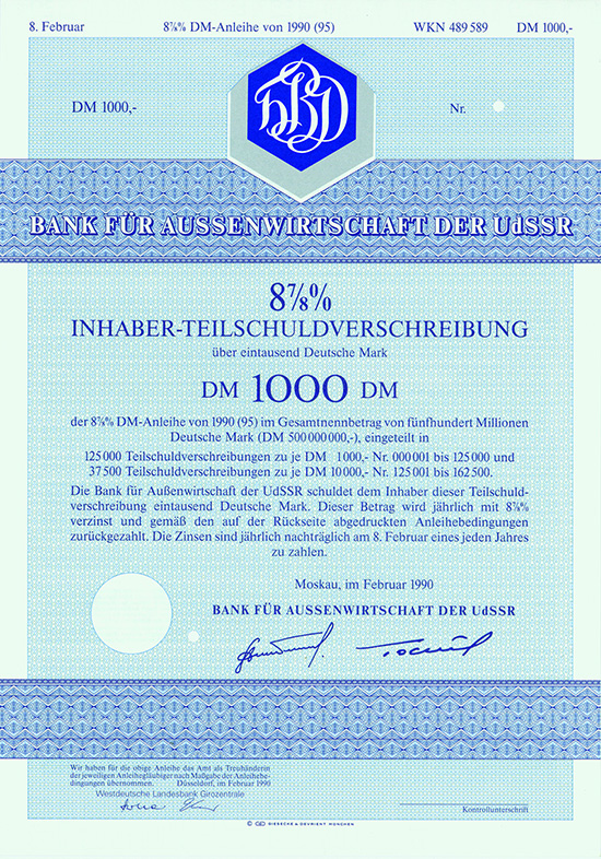 Bank für Aussenwirtschaft der UdSSR
