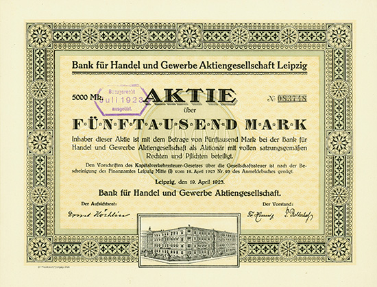 Bank für Handel und Gewerbe AG