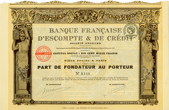 Banque Francaise d'Escompte & de Credit S.A.