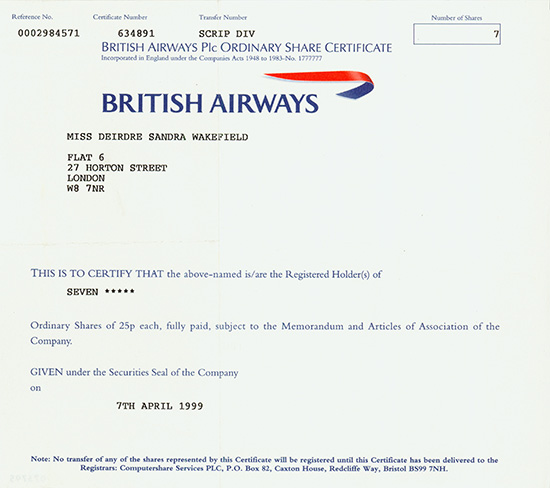 British Airways Plc