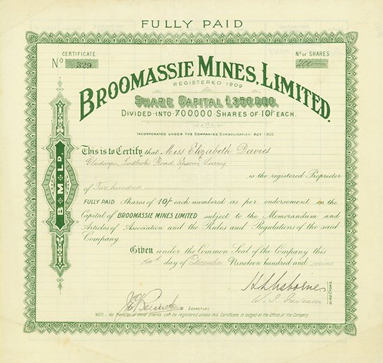 Broomassie Mines, Limited