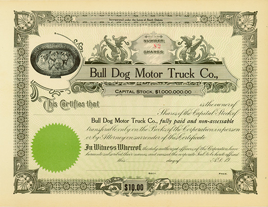 Bull Dog Motor Truck Co.