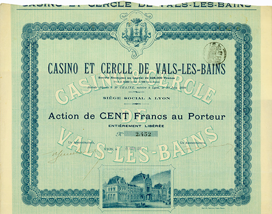 Casino et Cercle de Vals-les-Bains S.A.