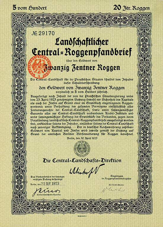 Central-Landschaft für die Preußischen Staaten